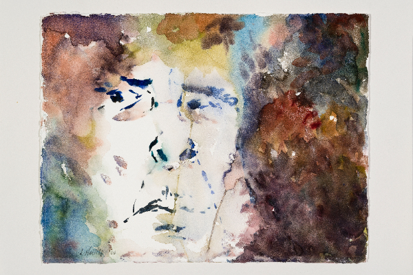 Trapped 2, watercolour on Arches, 15x11 in.